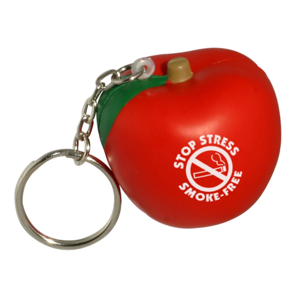 Porte-clés anti-stress en forme de pomme