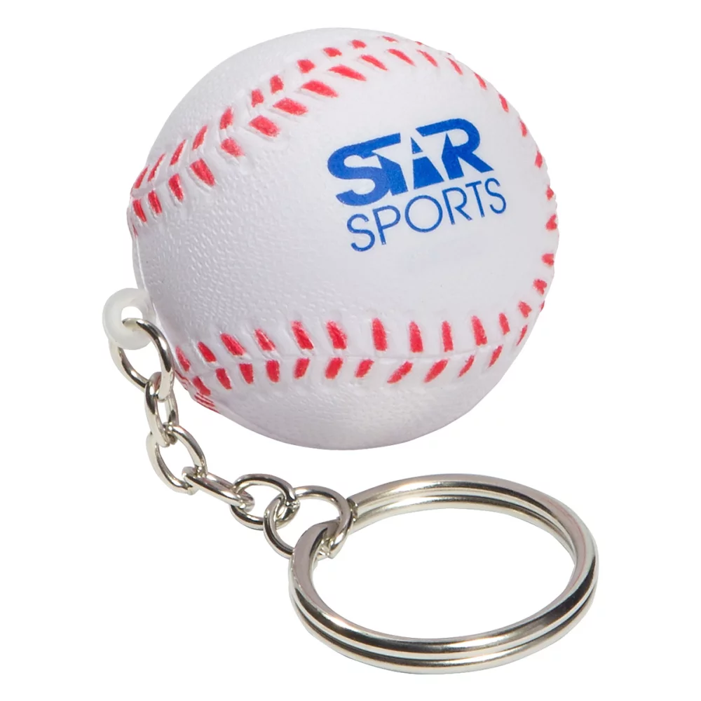 Porte-clés anti-stress en forme de balle de baseball