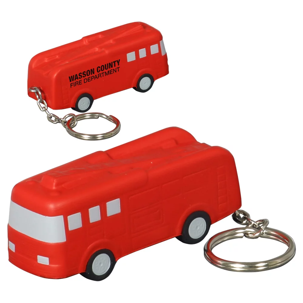 Porte-clés anti-stress camion de pompier