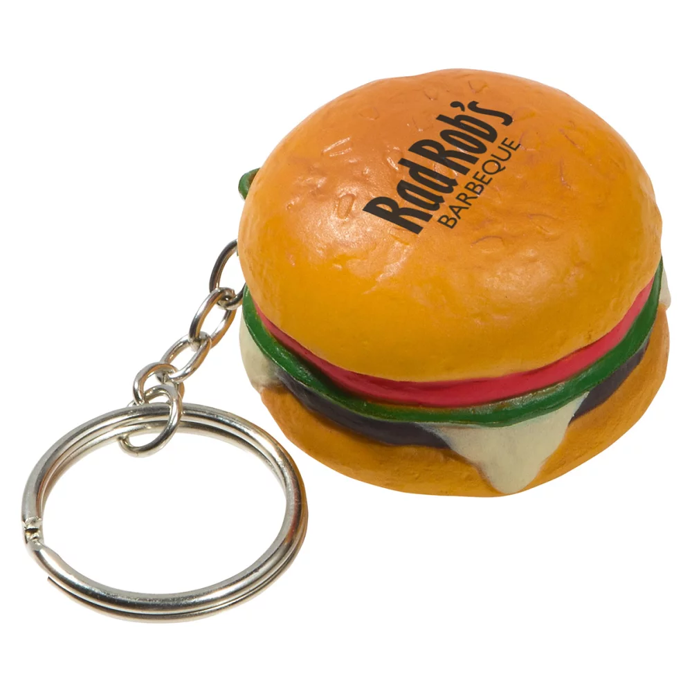 Porte-clés anti-stress en forme de hamburger