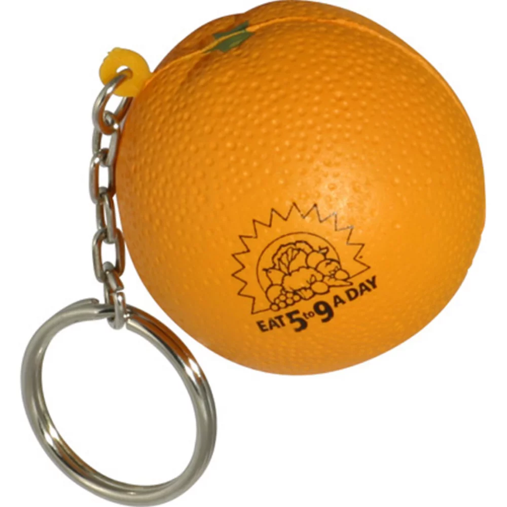 Porte-clés anti-stress orange