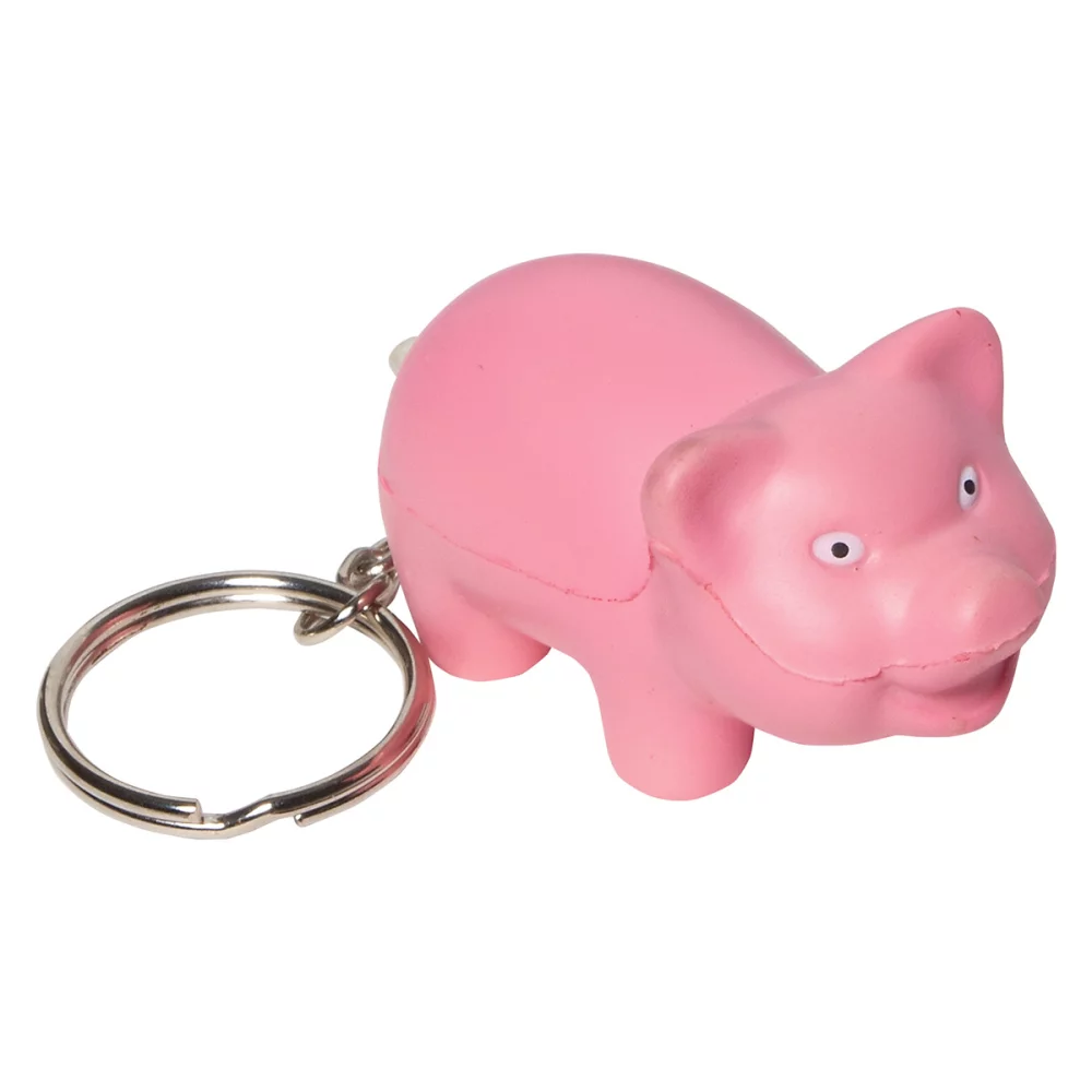 Pig Stress Reliever Key Chain