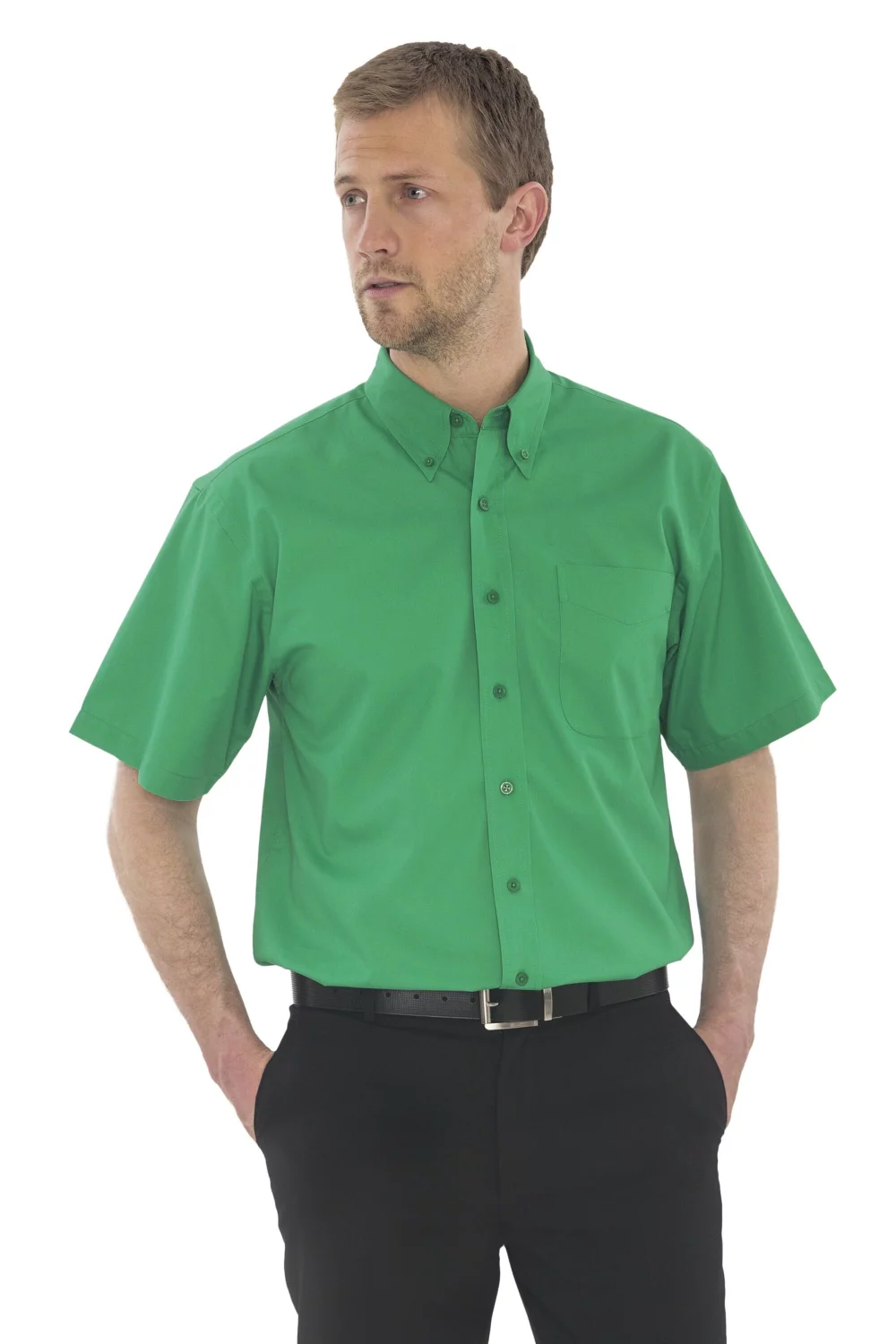 Coal Harbour® Easy Care Blend Short Sleeve Woven Shirt