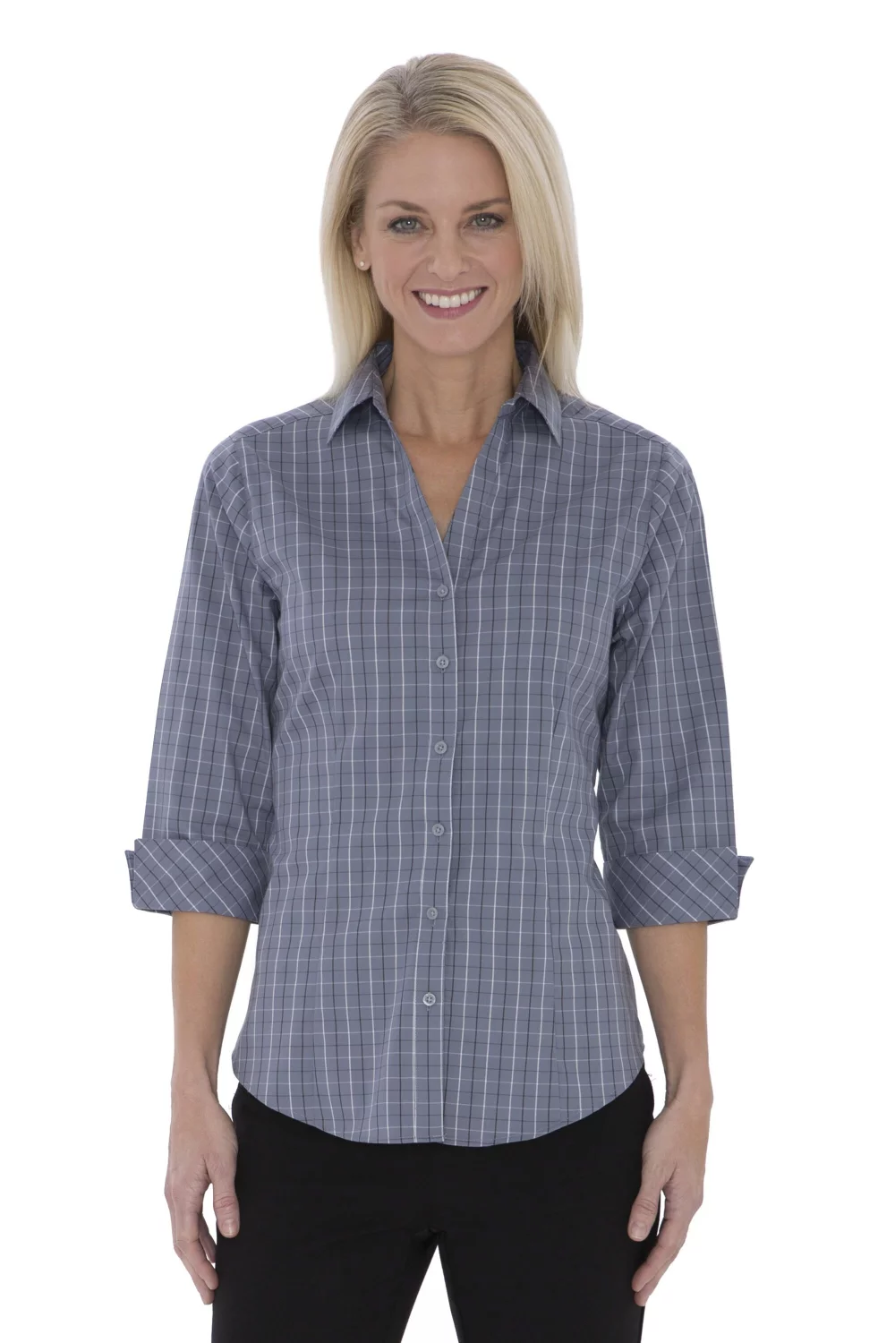 Coal Harbour® Tattersall Check Woven Ladies' Shirt