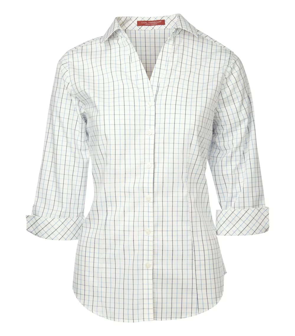 Coal Harbour® Tattersall Check Woven Ladies' Shirt