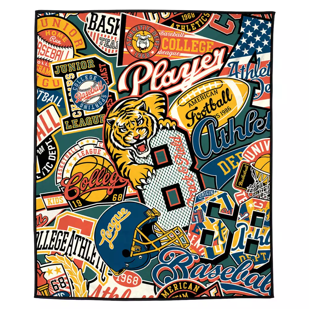 Couverture de pique-nique en micro-peluche avec sangle de transport 50" x 60" 410GSM - couleur pleine