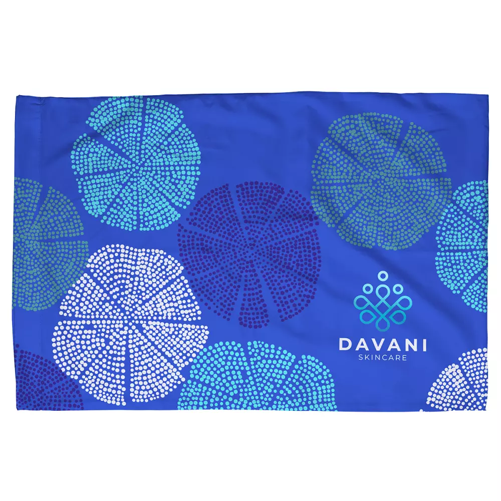 Taie d'oreiller en micro-pêche poly 20" x 30", 110 GSM - Couleur intégrale