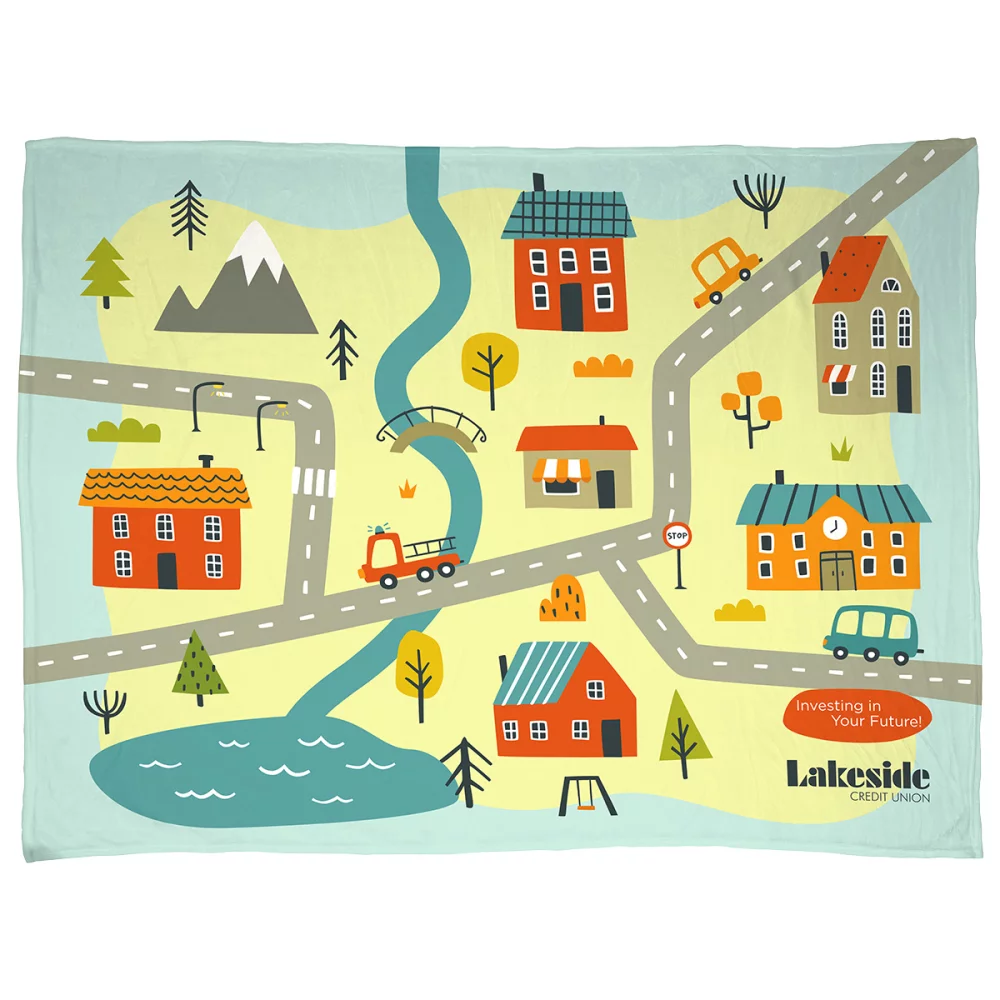 Couverture Silk Touch 60" x 80" en polyester 300GSM - Couleur intégrale