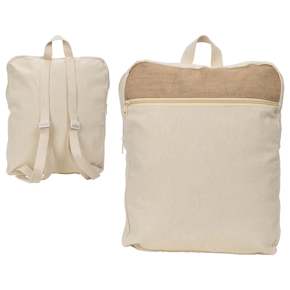Savanna Jute & Recycled Cotton Backpack