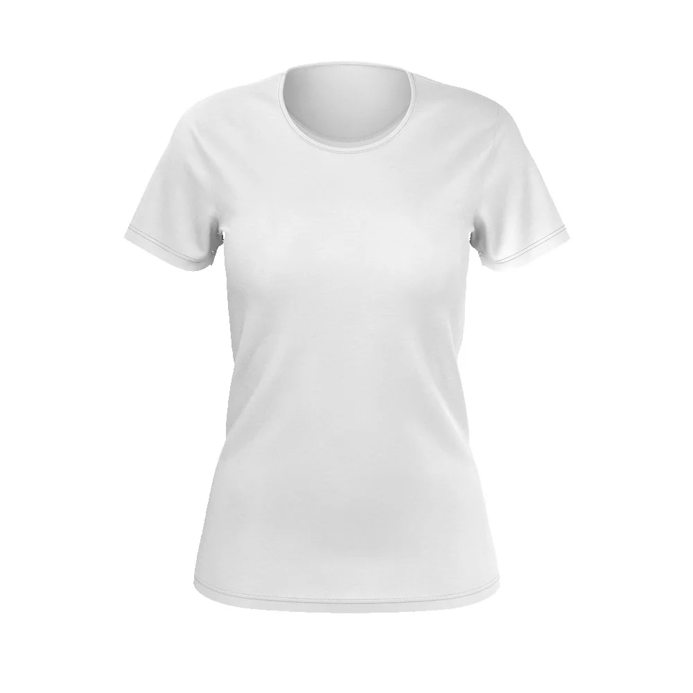 T-shirt à manches courtes pour femmes HAZEL Import avec impression par sublimation de teinture.