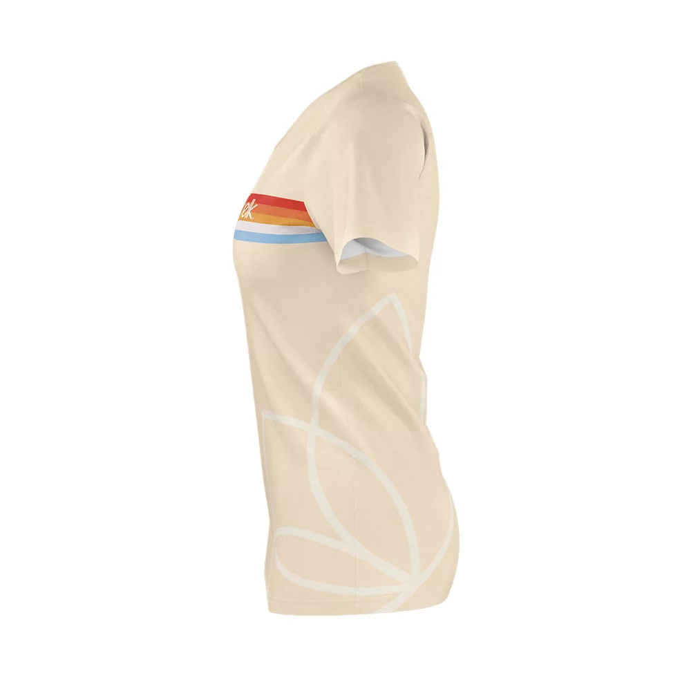 T-shirt à manches courtes pour femmes HAZEL Import avec impression par sublimation de teinture.