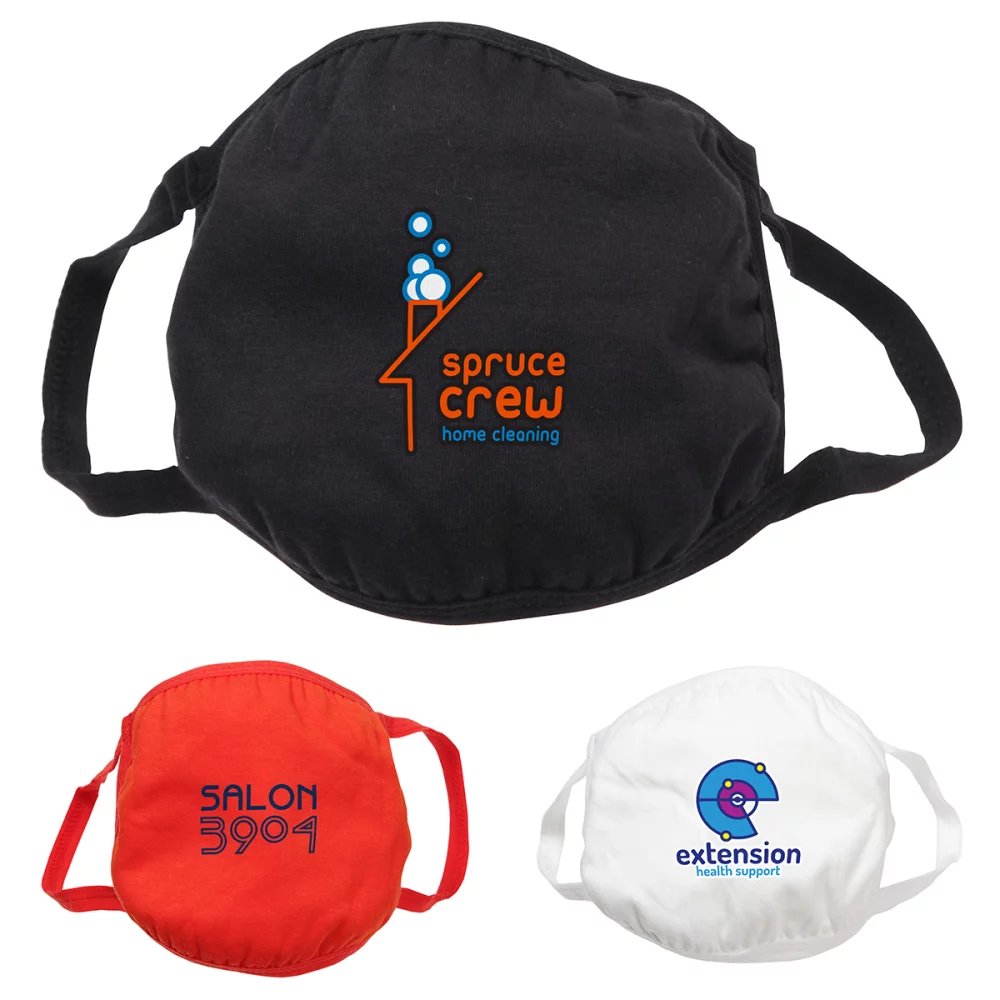 Masque facial en coton 4 plis de protection