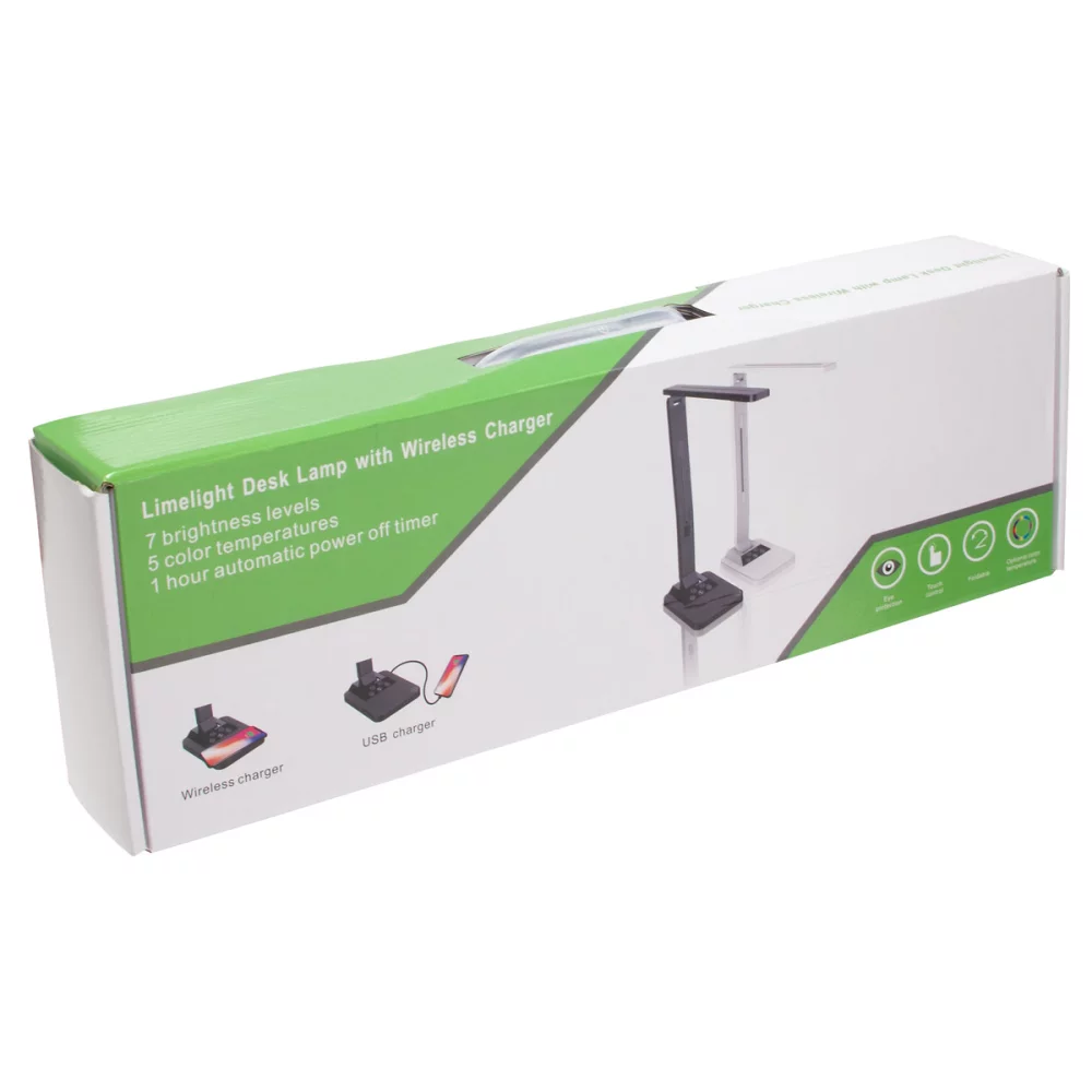 Lampe de bureau Limelight avec chargeur sans fil