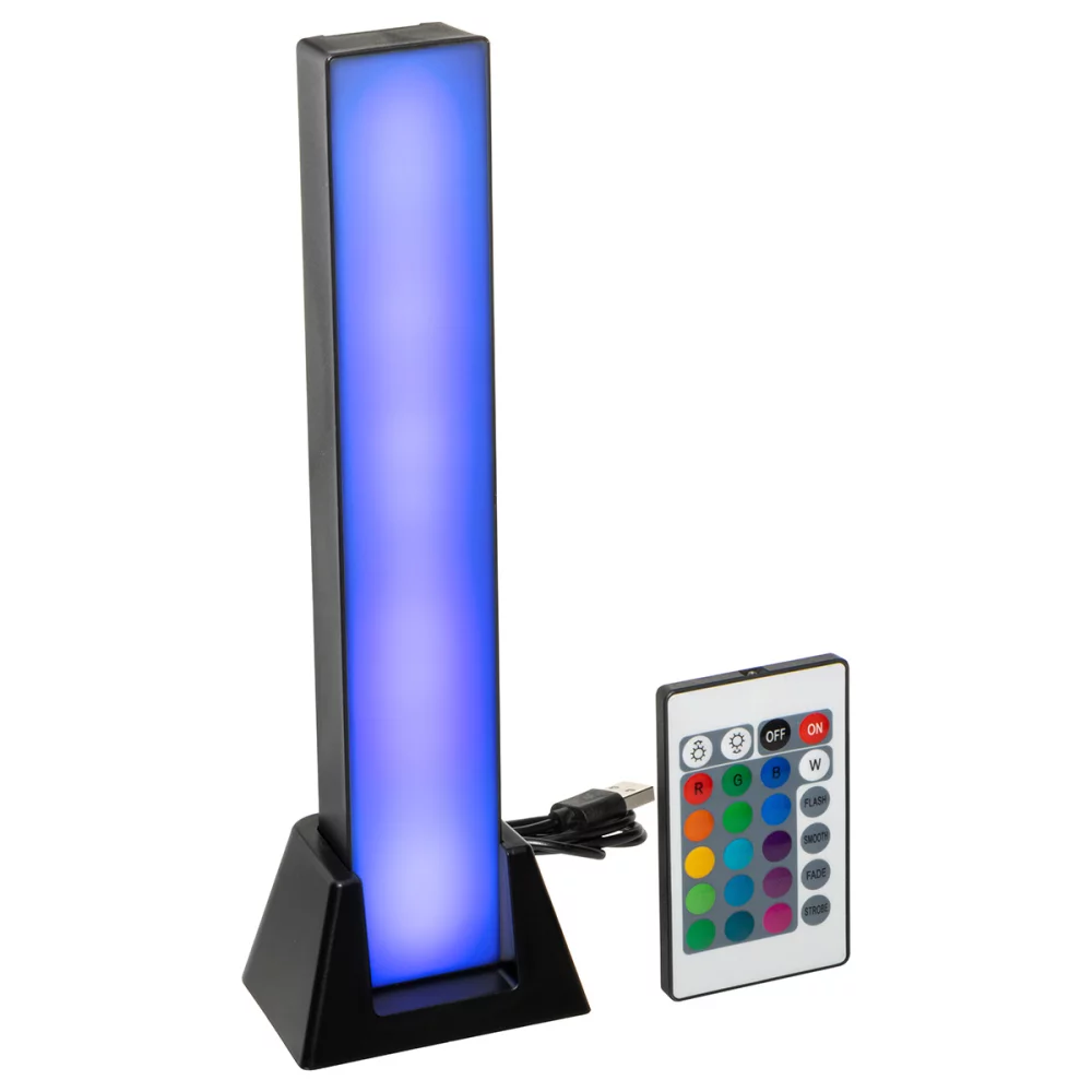 Barre lumineuse multicolore avec télécommande