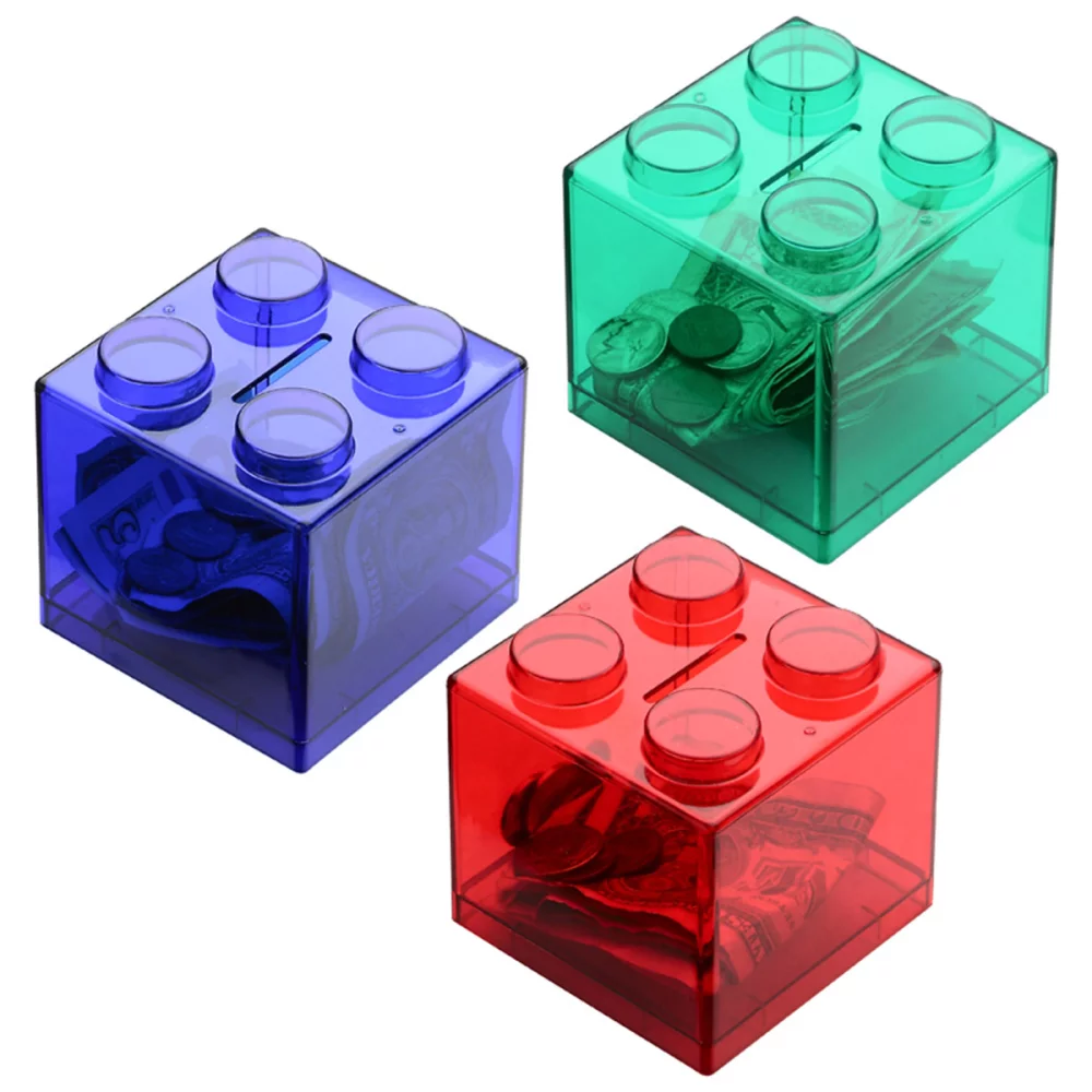 Tirelire en forme de pile de pièces de monnaie