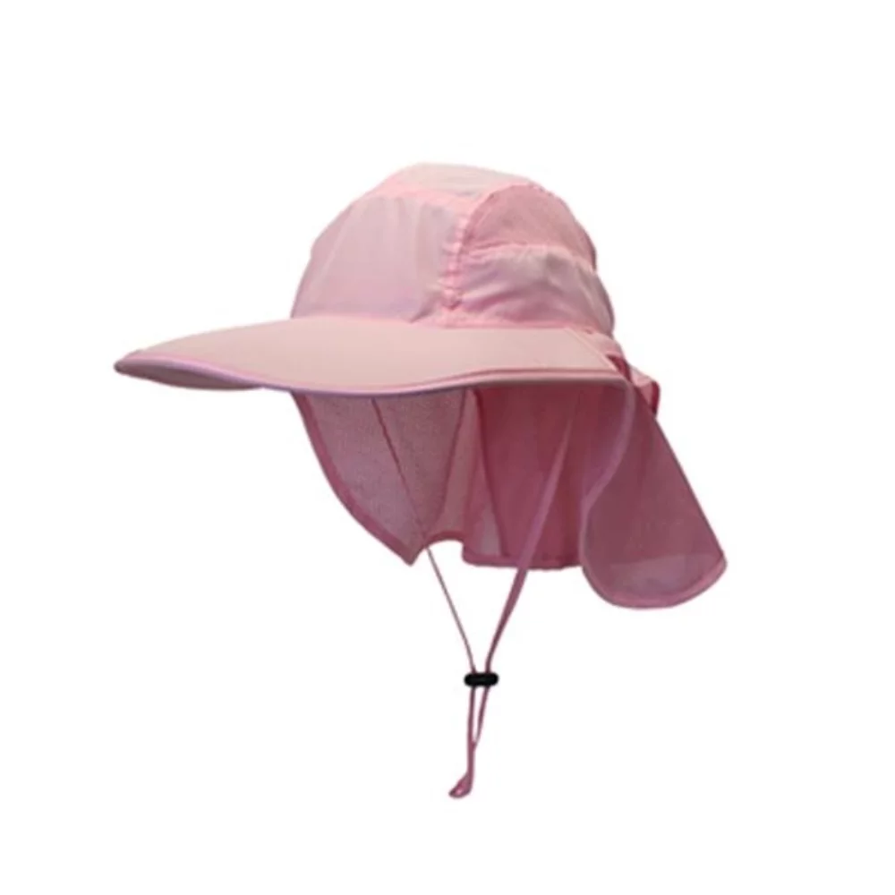 Chapeau de soleil/pêche en filet avec cape pour le cou