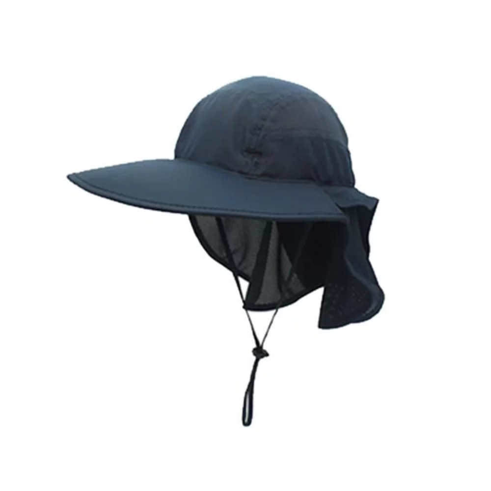 Chapeau de soleil/pêche en filet avec cape pour le cou