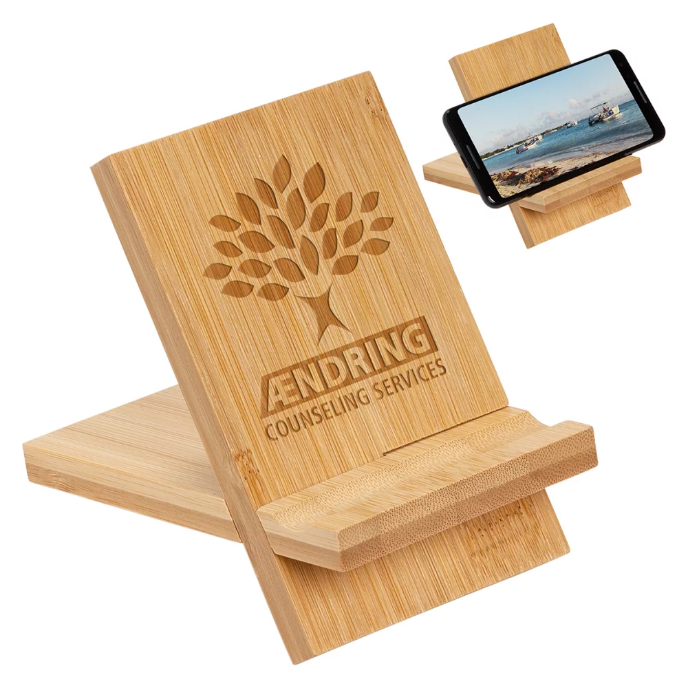 Support de téléphone portable en bambou