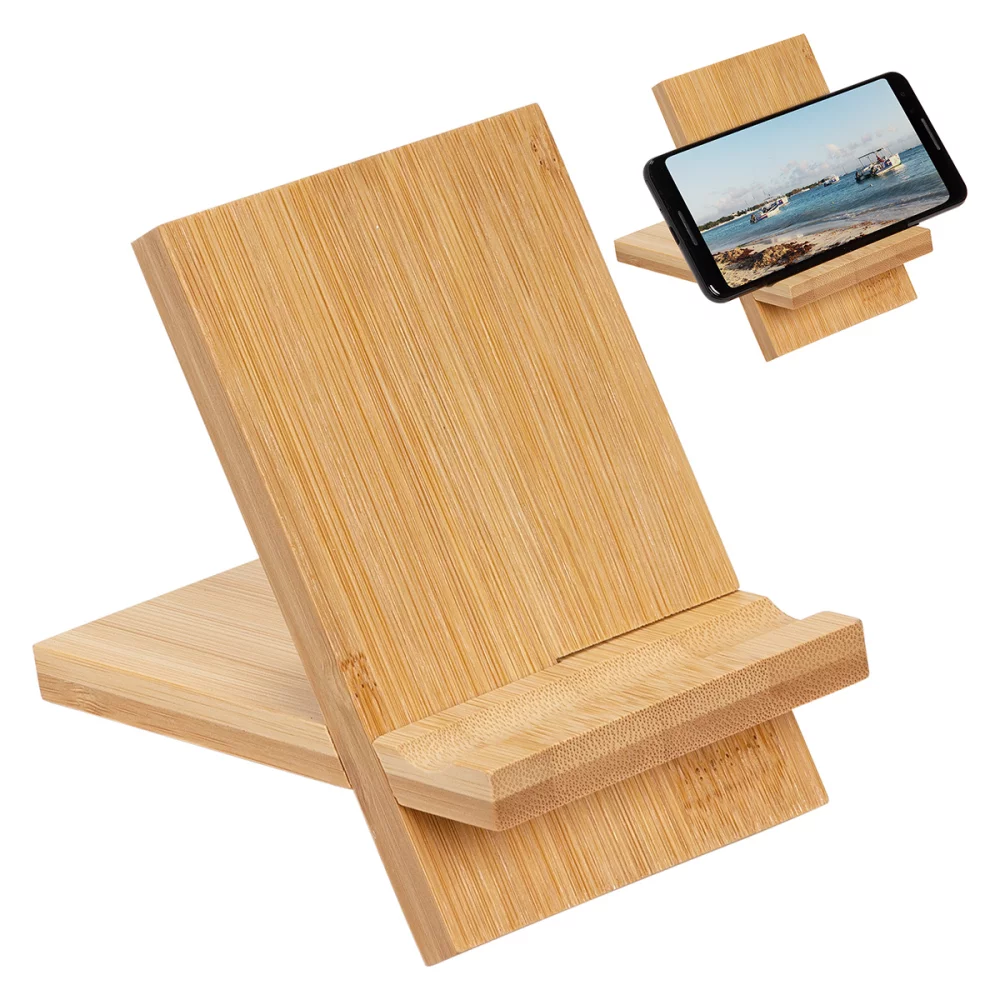 Support de téléphone portable en bambou