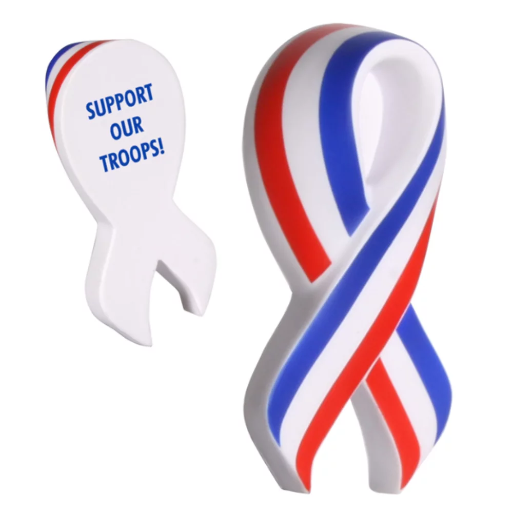 Soulage-stress en forme de ruban patriotique