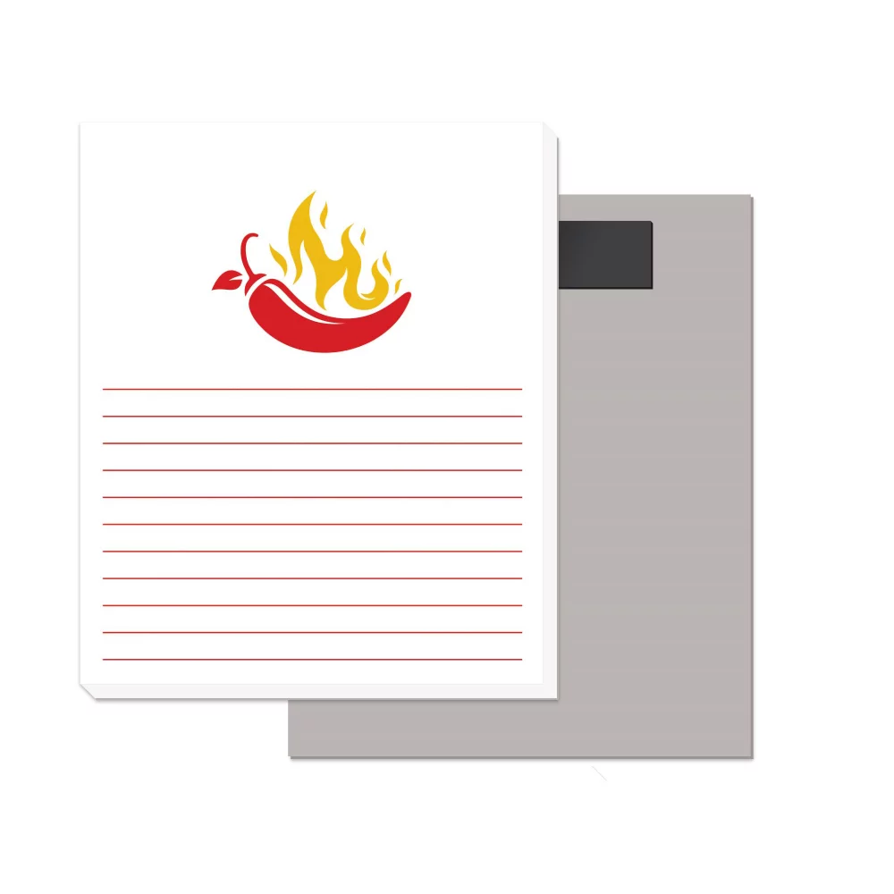 50 Page Magnetic Note-Pads with 2 Custom Colour Imprint (3.5"x4.25")