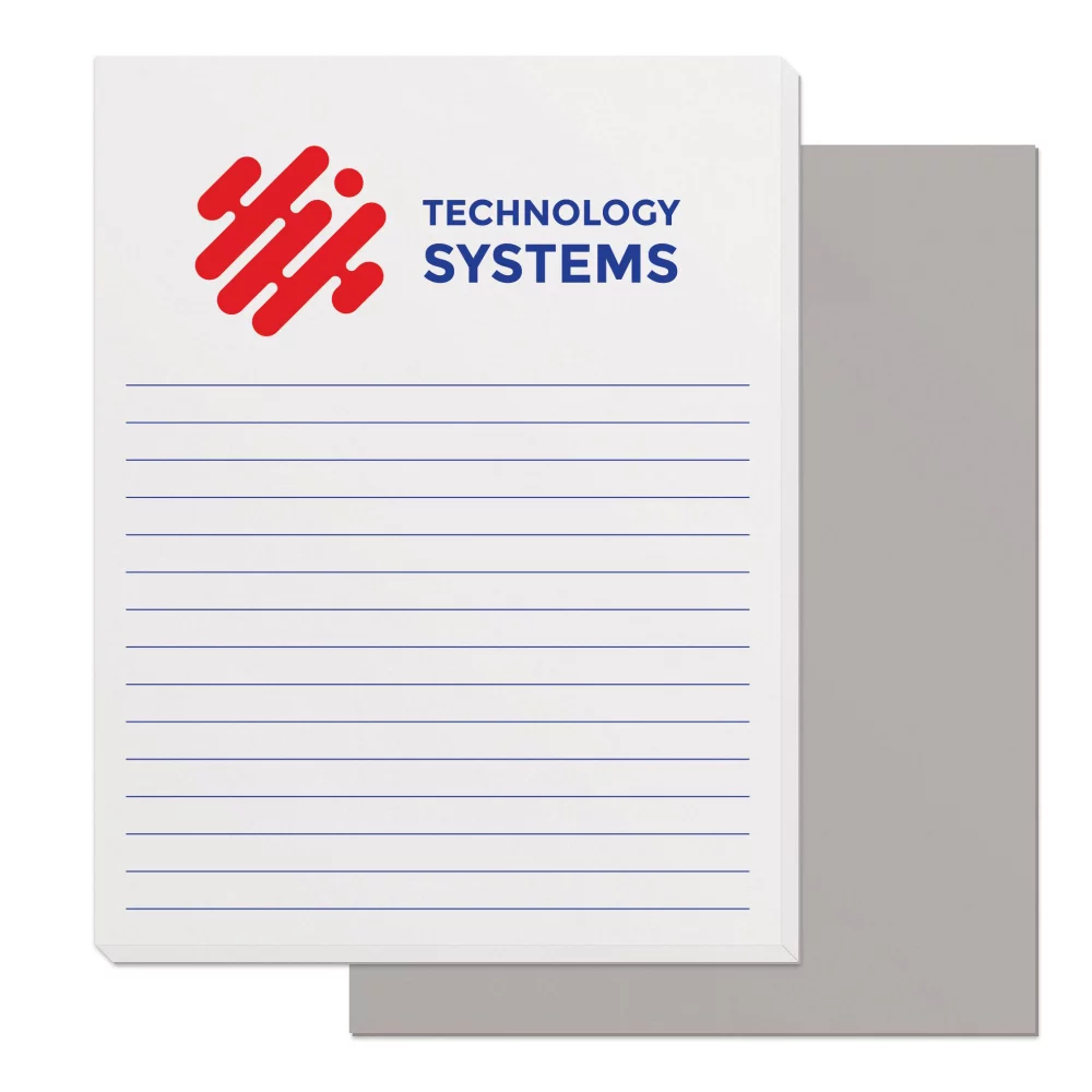 50 Page Note-Pads with 2 Custom Colour Imprint (4.25"x5.5")