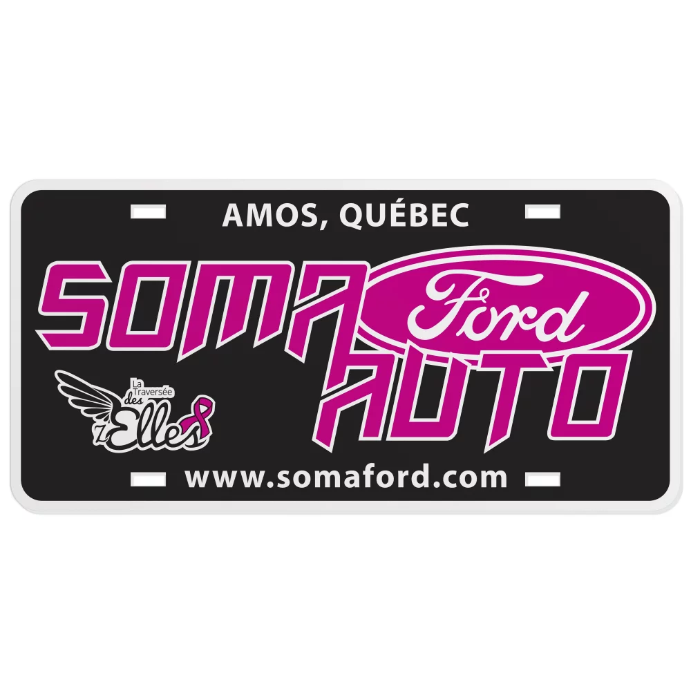 Car Licence Plates .055 White Styrene (5.875" x 11.875") screen-printed