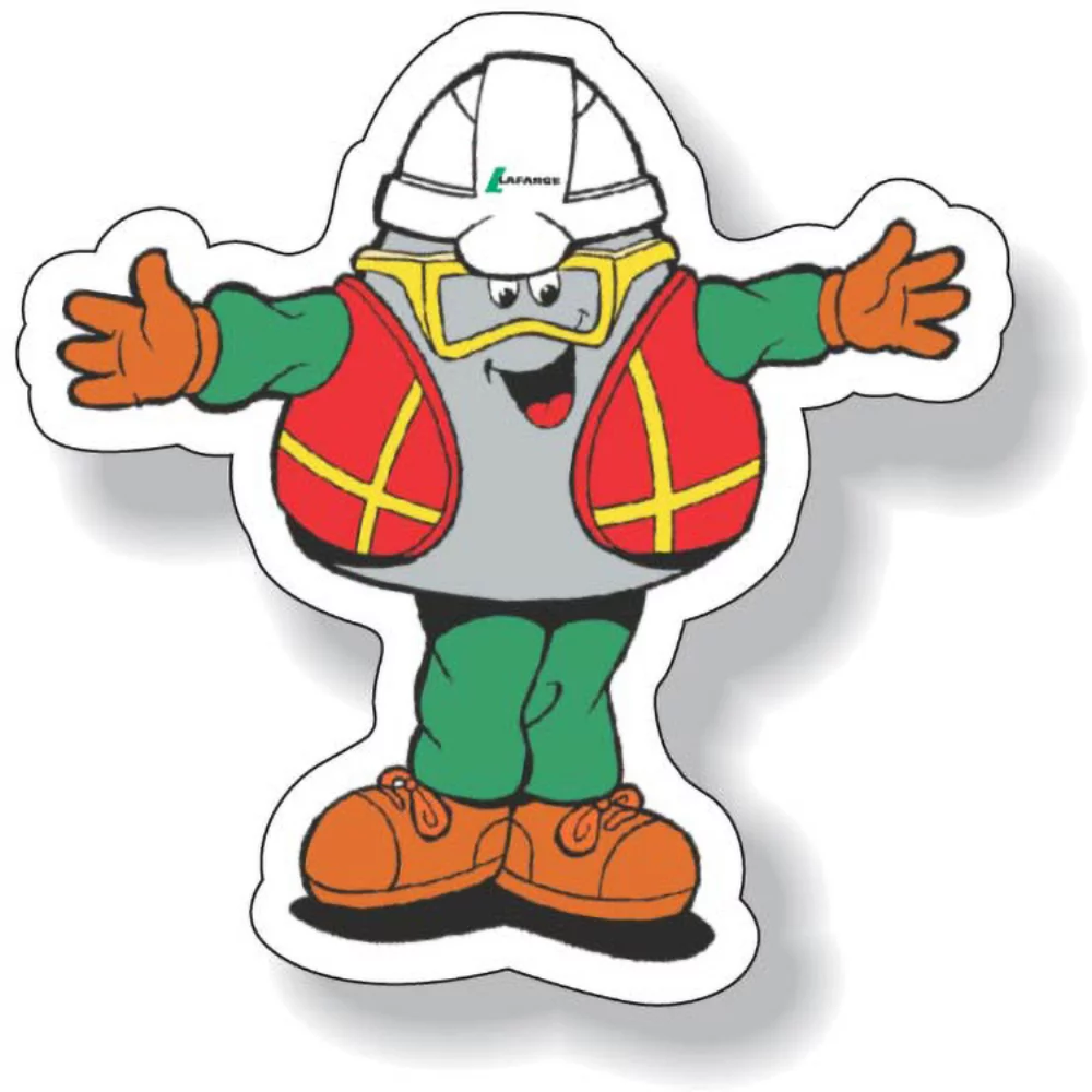 1 to 4 Sq. Inch Custom White Gloss Polyester Decal