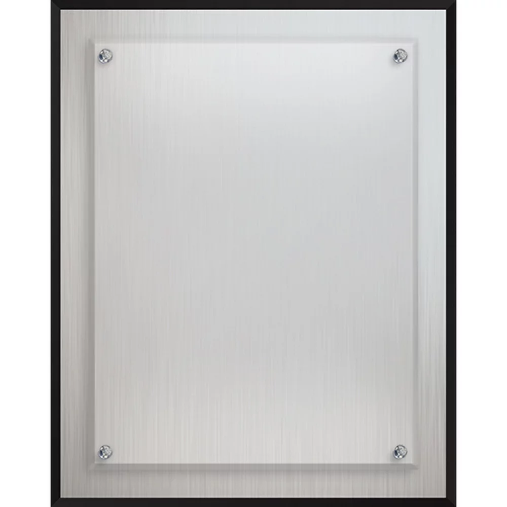 Plaque en aluminium de la série Econo (8" x 10" x 1) gravée au laser.