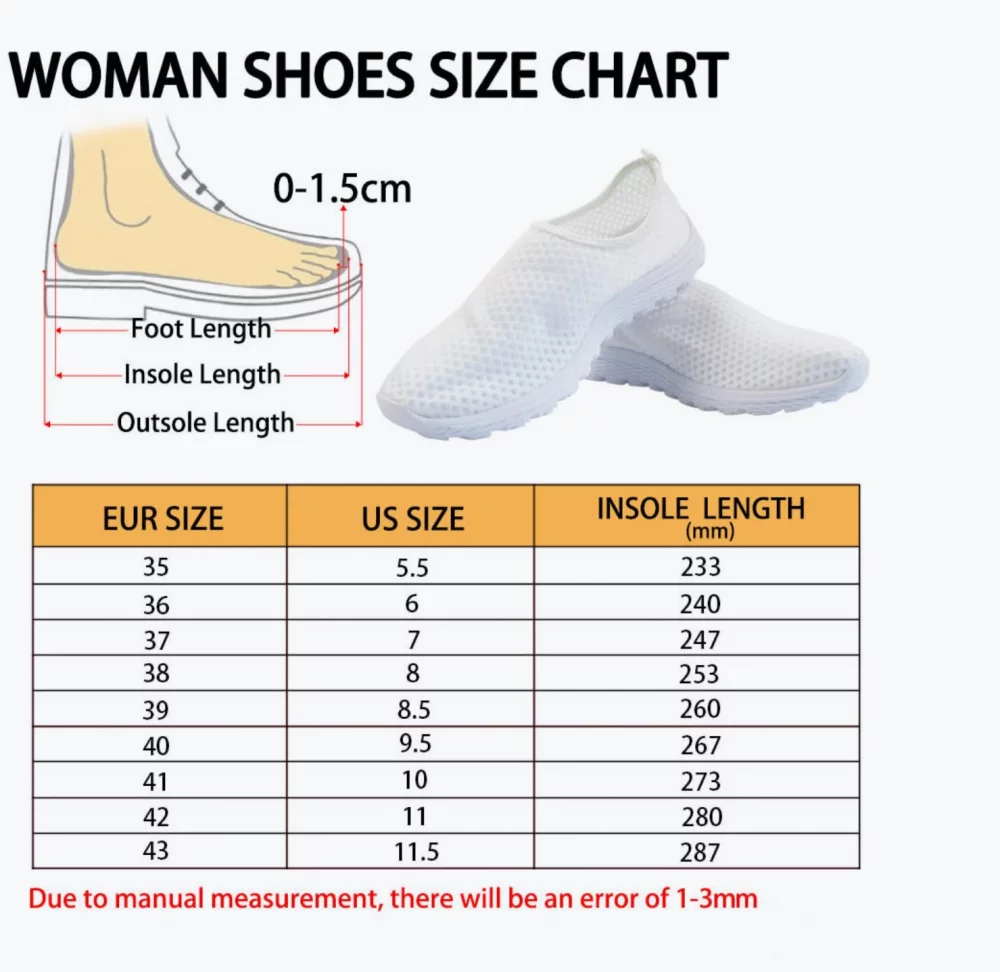 Chaussures en maille personnalisées