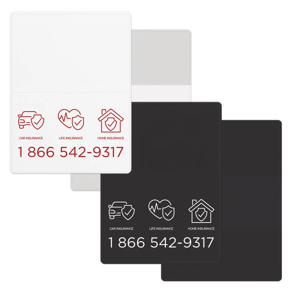 Econo Wallet, Liability & Registration, open (4.5" x 6") closed (4.5" x 3")