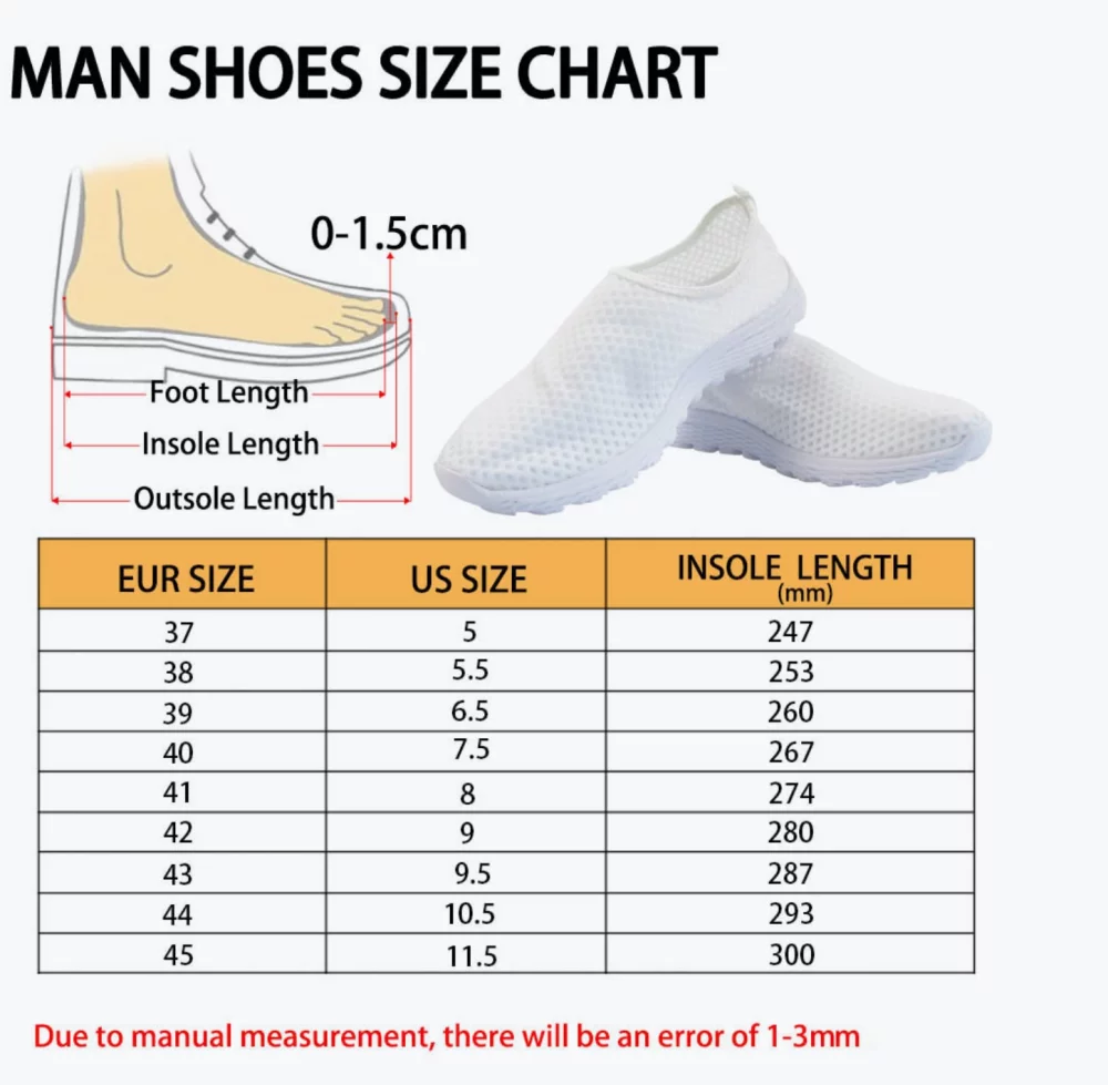 Chaussures en maille personnalisées