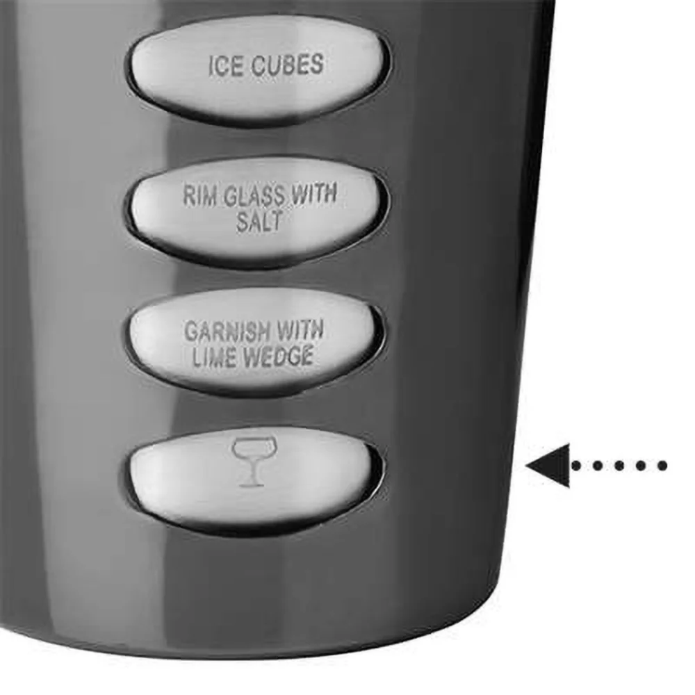 Cocktail Shaker with Recipes and strainer Trudeau