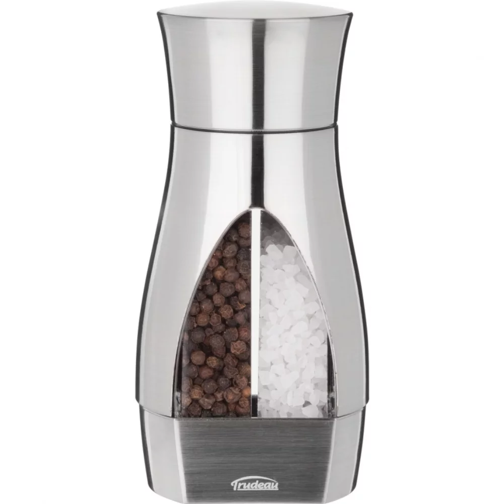 Stainless Steel 2 in 1 Manual Mill, Salt and Pepper 6 1/4"
