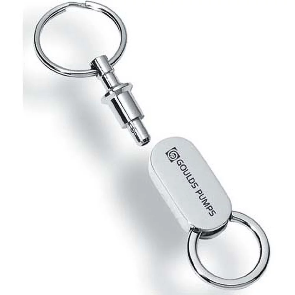 Chrome Finish Heli Pull Apart Keyholder (1"x4")