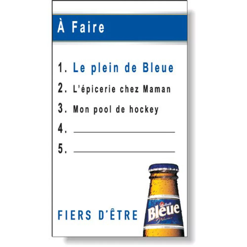 Tableau mémo magnétique complet, rectangle 4"x7" coins carrés, couleur pleine