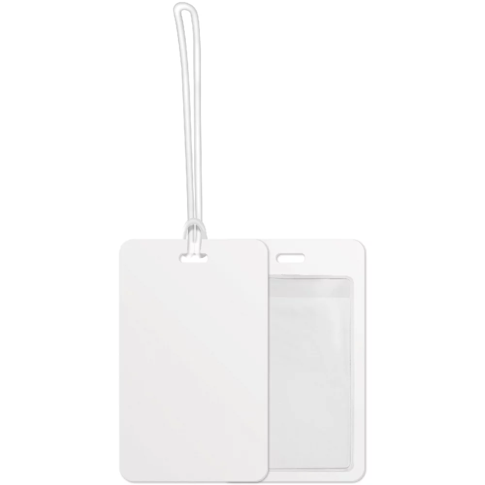Luggage Tags .020 White Plastic (2.75