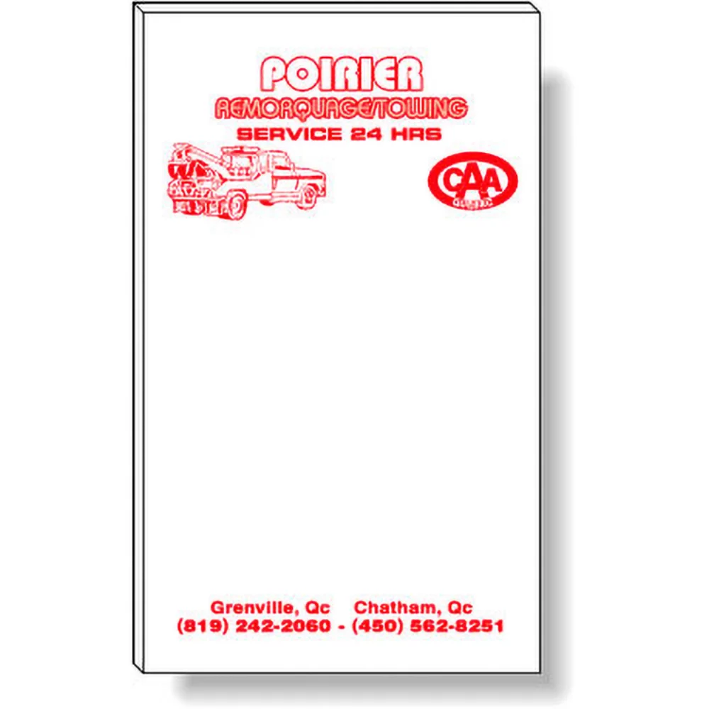 50 Page Magnetic Note-Pads with 1 Custom Colour Imprint (3"x5")