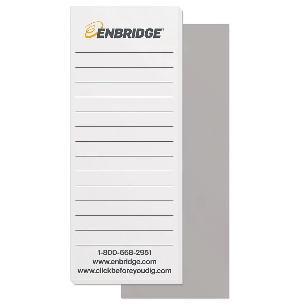 Bloc-notes de 50 pages avec impression personnalisée en 2 couleurs (2,75"x7")