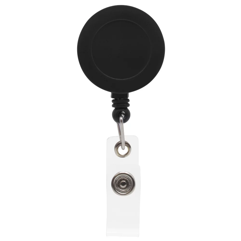 30" Retractable Badge Reel w/ Metal Slip Clip - Non-Printed