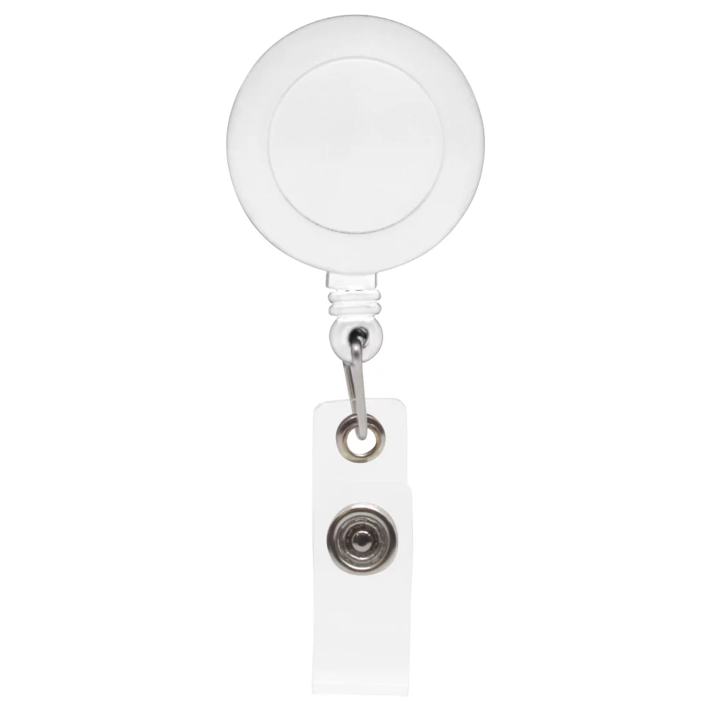 30" Retractable Badge Reel With Swivel Alligator Clip (Direct Imprint)