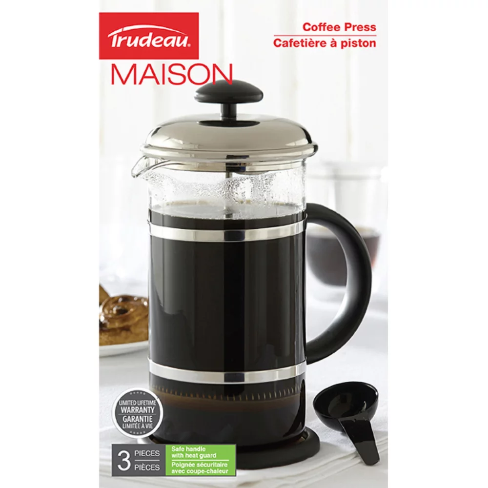 Coffee Press 34 oz borosilicate glass Trudeau Maison