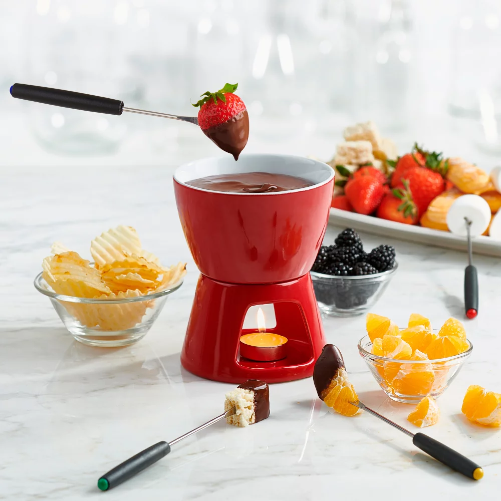 Fondue au chocolat complète
