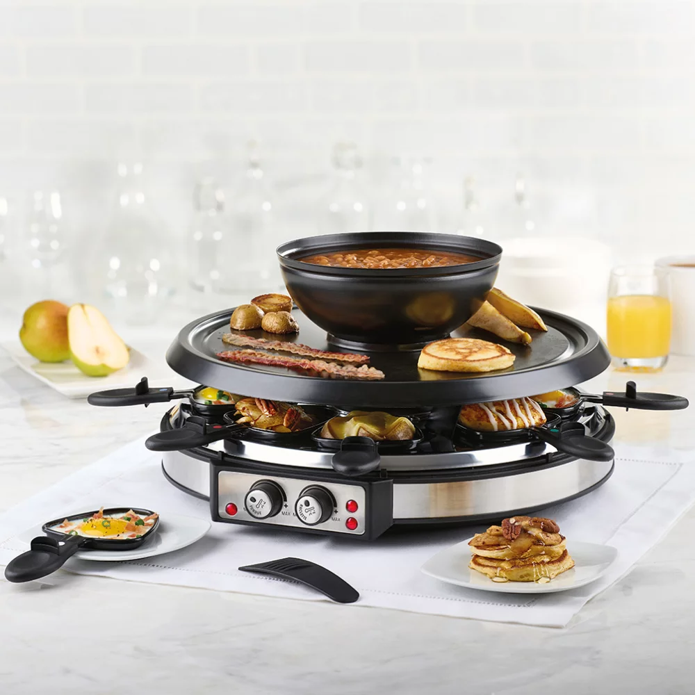 Combinaison Party Grill + Fondue pour 8 personnes