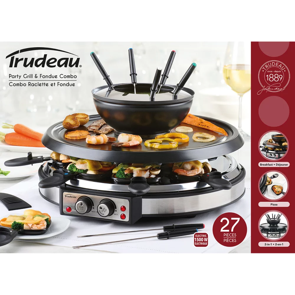 Combinaison Party Grill + Fondue pour 8 personnes