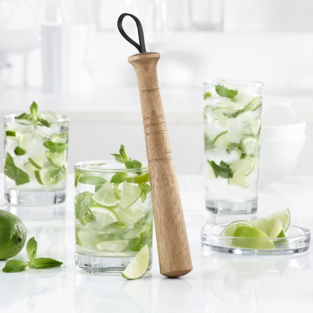 Trudeau Wood Cocktail Muddler - 8 1/2"