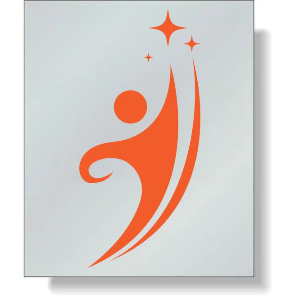 Dull Silver Foil Paper Butt-Cut Roll Labels (4 sq/in), Spot Colour