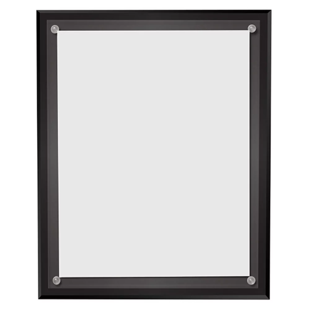 Titulaire du certificat clair sur noir (10 1/2" x 13" x 3/8")