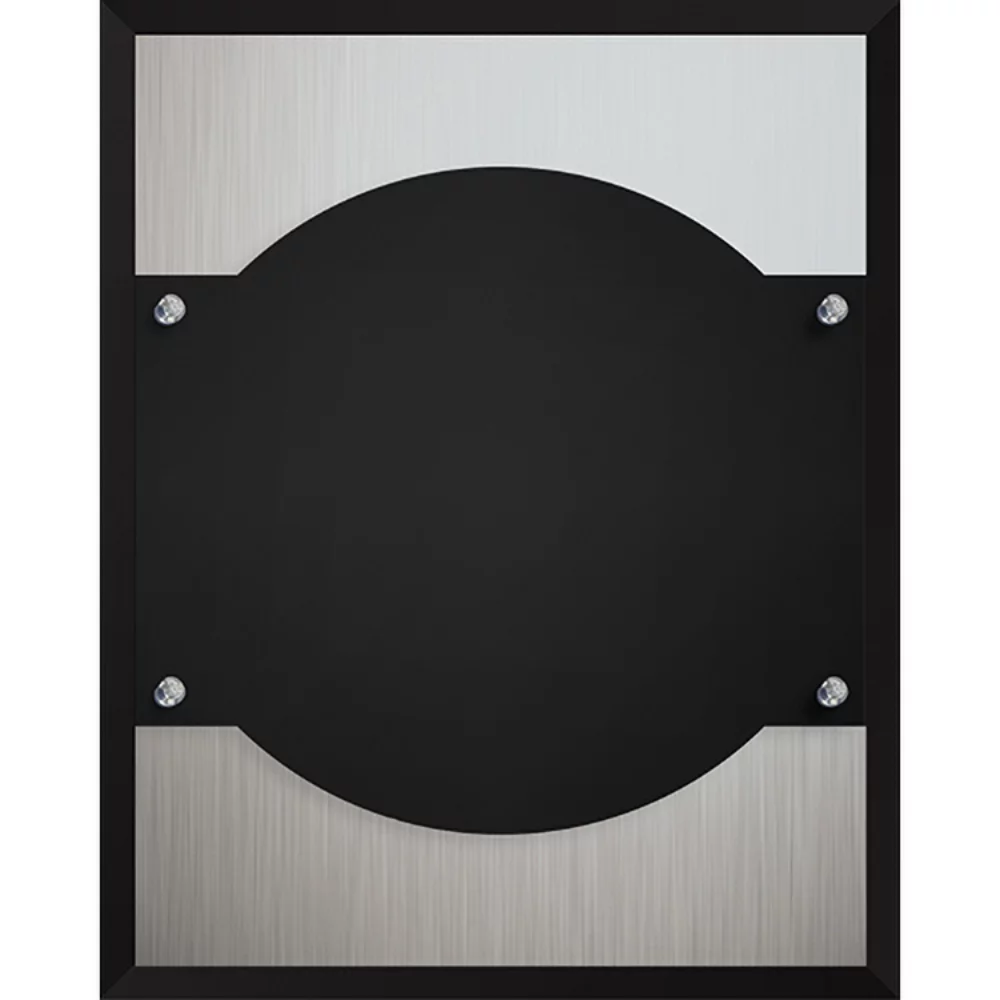 La plaque en relief (8" x 10" x 1") sérigraphiée