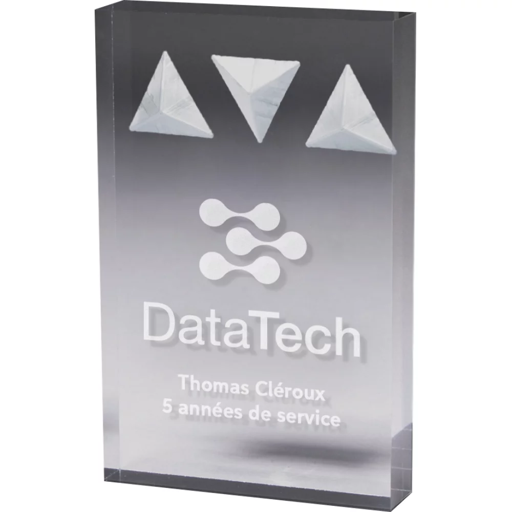 Rectangle Deep Etch Award Laser Engraved (5"x 7"x3/4")